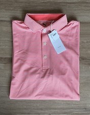 Puma Golf Shirt Polo Isle Pique Peach Frost White NWT MSRP 85 Medium Fowler