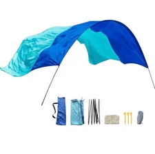 portable beach sun shade canopy tent , lightweight wind assist 150 Sq 8 person