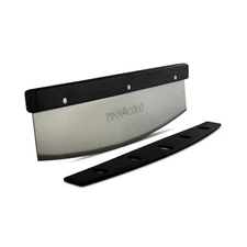 14 Inch Sharpenable Rocker Cutter with Wood Top - Stainless Steel Blade for C...