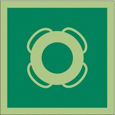 CONDOR 486F84 IMO Safety Sign,6inx6in,Vinyl 486F84