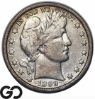 1899 Barber Half Dollar, Better Date, Low Mintage, Nice Toner