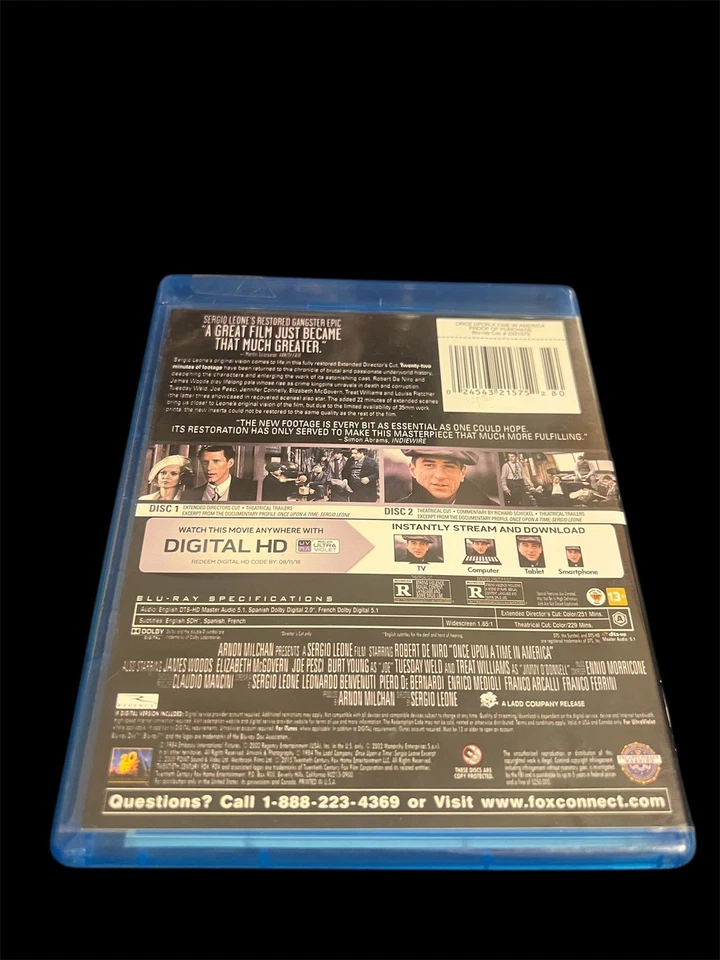 Once Upon a Time in America - Extended Director's Cut (2-Blu-ray, 2015) - Image 4 of 4