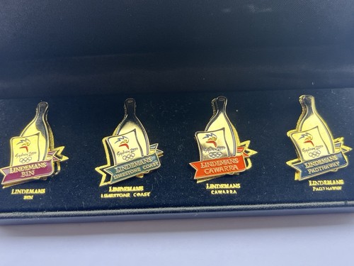 Sydney 2000 Olympic Games Lindemans Commemorative 4 Pin Set With Case 3 medallio - Picture 10 of 12