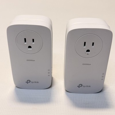 TP-Link TL-PA9020P AV2000 Gigabit Passthrough Powerline Adapter 2-Pack White
