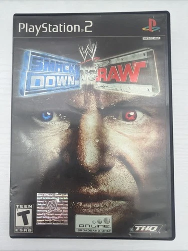 WWE SmackDown vs. Raw ~ 2004 Playstation 2 PS2 Video Game Cib Complete Tested