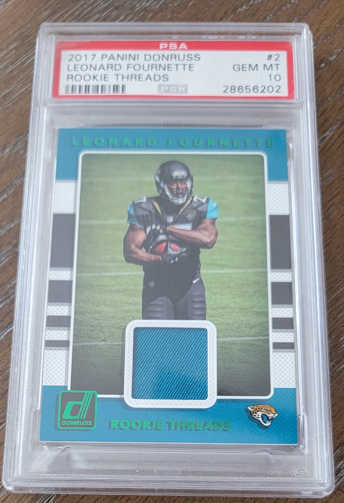 Leonard Fournette Panini Donruss Rookie Threads #2 Base