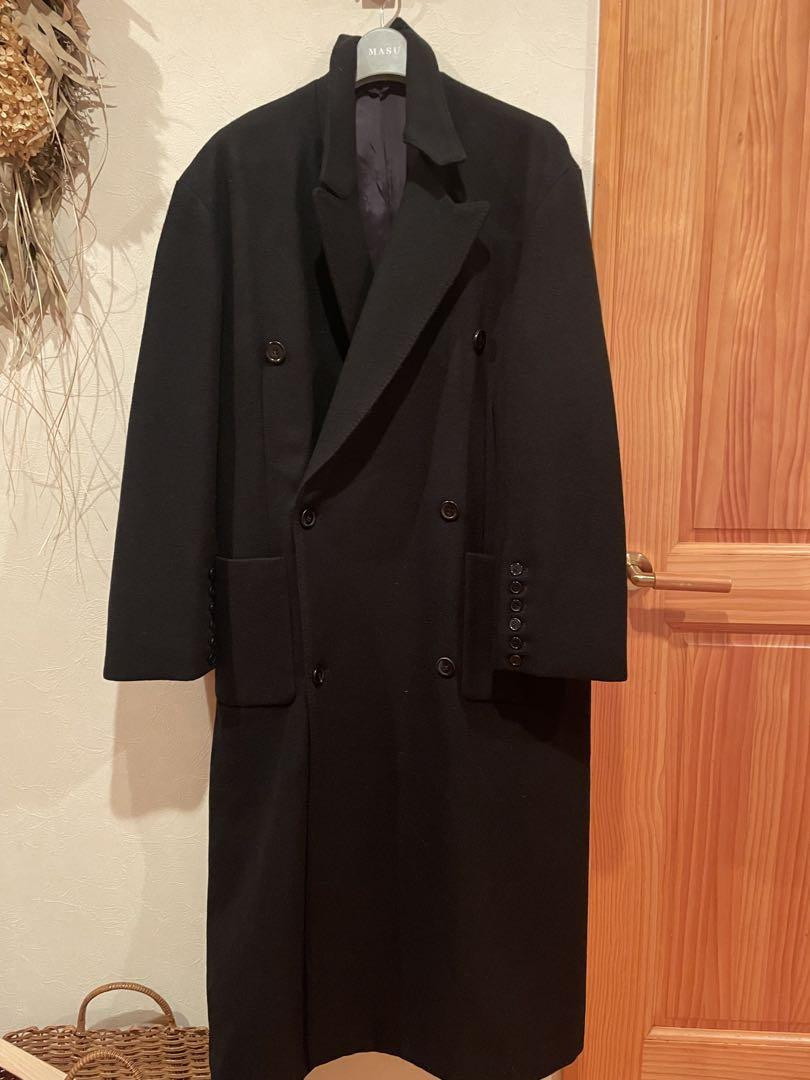 Masu Bat Collar Over Coat Black Size 44 Fall Winter 2024 Masu Bat Collar Over Coat Black Size 44 Fall Winter 2024