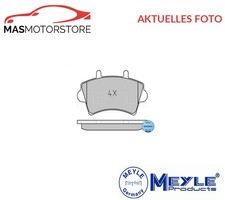SATZ BREMSBELÄGE BREMSKLÖTZE VORNE MEYLE 025 236 1318 A NEU OE QUALITÄT