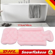 Badewannenmatte 113cm*40cm Nackenkissen Badewanneneinlage Wannenkissen Badematte