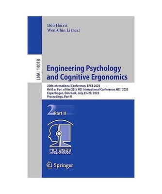 Engineering Psychology and Cognitive Ergonomics: 20th International Conference, 