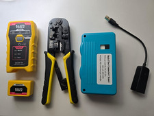 Network Cable Tester & Crimp Tool Kit RJ45 RJ...