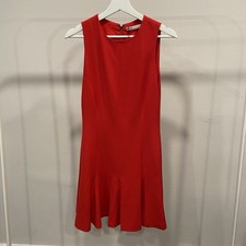 Alice + Olivia Bright Ruby Red Isabelle Flared Mini Dress - Women’s Size 6 NWT