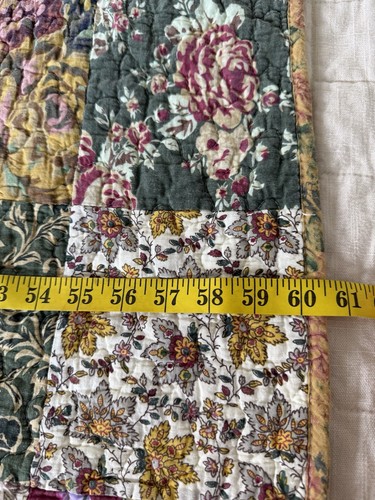 Greenland Home Antique Chic Quilted Patchwork Throw 50x60 Cottage Core Country - Picture 7 of 8