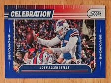 2024 Score Josh Allen Celebration Insert Showcase Parallel /100 C-JAN Bills