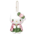 New ListingNew Sanrio Hello Kitty Kimono Matcha Sakura Mascot Plush Chain Key Chain Charm