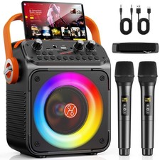 Portable PA System w/ Mic, Loud Bluetooth Speaker for Elderly, Outdoor Karaoke