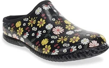 Western Chief Women's Slip On Garden Clog Size 8 - Petal Party Black New In Box