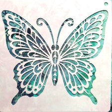 Butterfly Stencil For Painting Or Crafting - 6X6" Detailed DIY Wall Art