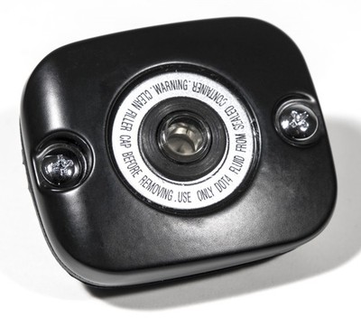 Bremsflüssigkeitsbehälter Bremszylinder Deckel Schwarz für Harley Davidson 2005-
