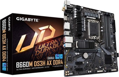 (Factory Refurbished) GIGABYTE B660M DS3H AX DDR4 Intel Micro ATX Motherboard