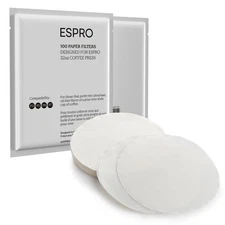 100 Count Coffee Paper Filters - for Coffee French Press, P3/P5/P6/P7, 32 Ounce