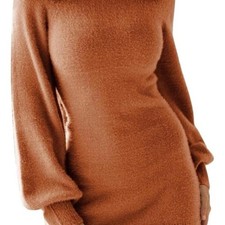Exlura orange sweater dress Size S 0210