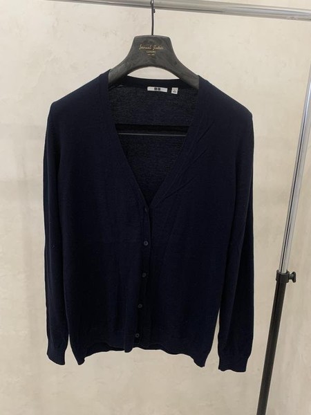 Women Uniqlo Sweater Navy Cotton 40 / L / 48