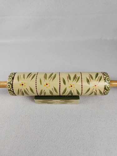 Temptations Old World Confetti Rolling Pin and Rest Base Stand KFI-XNG-759827 - Picture 2 of 7
