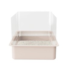 4pcs Cat Litter Box Pee Shields Privacy Screen Open Top Easy Clean Transparent