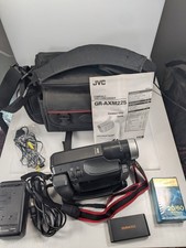 JVC GR-AXM225 Compact VHS Camcorder VCR Case Bundle Battery New VHS-C Tape
