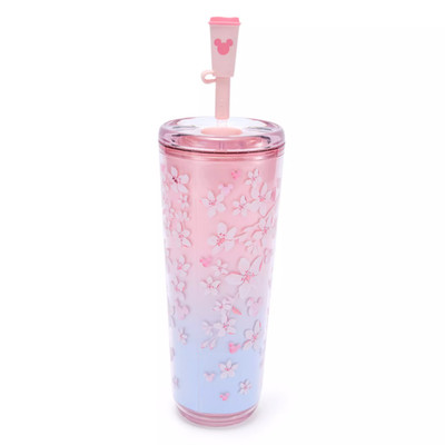 2026 Disney Mickey Mouse Icon Sakura Cherry Blossom Starbucks Tumbler with Straw