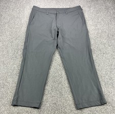 Lululemon ABC Pants Mens 36 Gray Classic Fit Trouser Warpstreme 36x27
