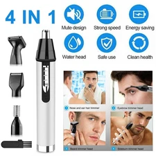 Rechargeable Electric Ear Beard Nose Hair Trimmer Eyebrow Remover Shaver Clipper