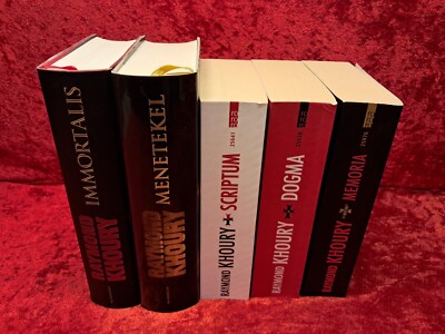 5 Bücher Raymond Khoury Thriller Dogma Memoria Scriptum Bände
