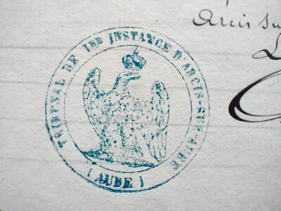 1865 BIRTH AND BAPTISM CERTIFICATE OF FRENCH NOBLE