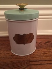 BRAND NEW METAL SUGAR CANISTER