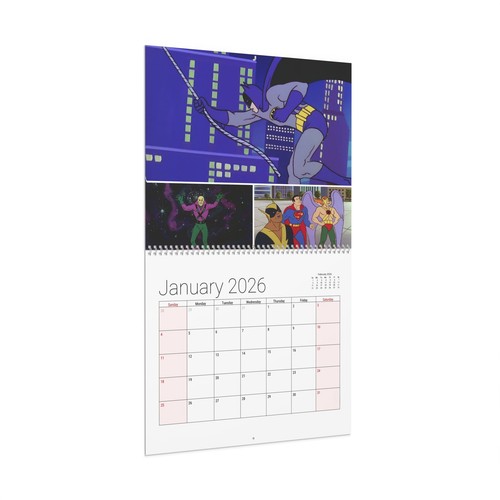 Challenge of the Super Friends 2026 Wandkalender - Wohndeko, monatlich, Cartoon - Bild 2 von 7