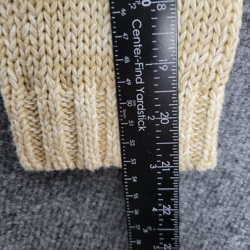 ERIKA Hand Knit 3D Floral Embroidered Cable Knit Cottagecore Sweater SIZE MEDIUM - Picture 9 of 12