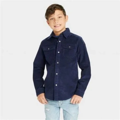 Boys Long Sleeve Button-down Corduroy Shacket ~ Cat & Jack (L /12-14) NEW SEALED