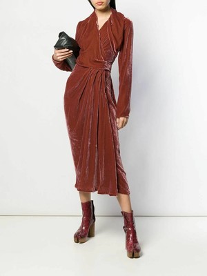 rick owens silk dress