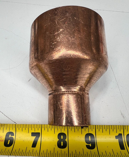 3" x 2" Mueller W01094 Reducing Coupling Solder Connections C x C Wrot Copper