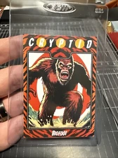 Cryptid Bigfoot Tiger Print /12 Trading Card By MPRINTS  Signed By Artist