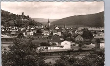 GEMUNDEN GERMANY real photo postcard rppc birds eye view town village historic