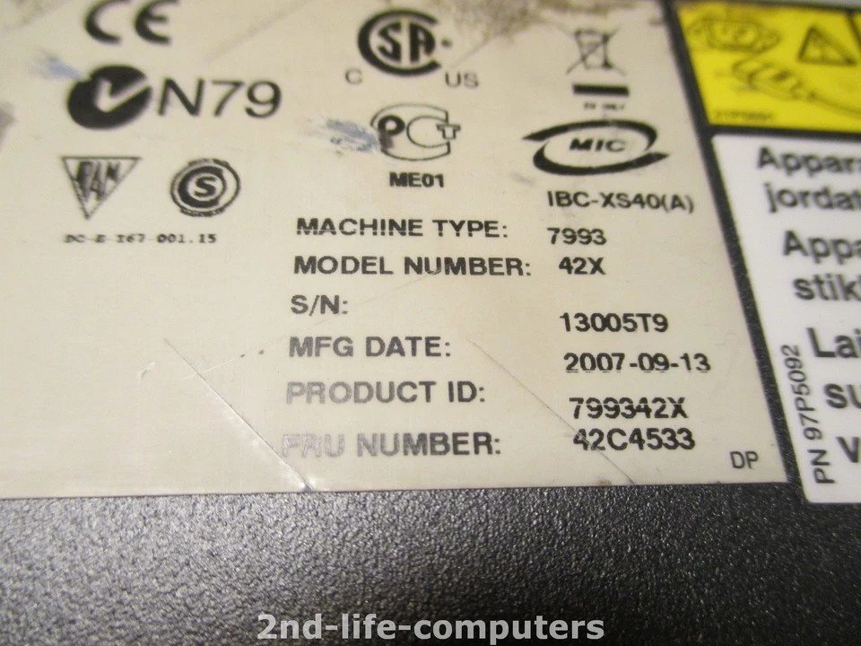 IBM 7993-42X WEBSPHERE DATAPOWER INTEGRATION APPLIANCE XI50 - Image 4 of 4