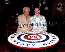 Jack Brickhouse Vince Lloyd  Chicago Cubs WGN announcer Color 8x10 A