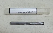 NEW MONSTER, Screw Machine Drill Bit: CARBIDE 1/4", 2 1/2" OAL, 460-102500