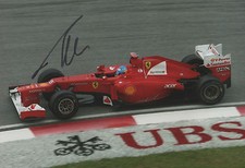 Fernando Alonso "Ferrari" Autogramm signed 20x30 cm Bild