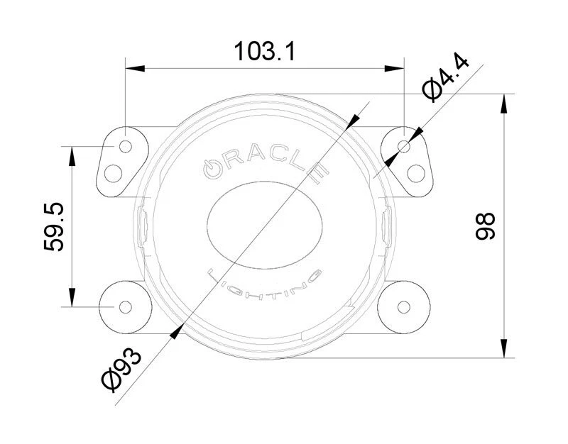Oracle 100mm 15W Driving Beam LED Emitter 6000K SEE WARRANTY 5823-001 - Image 4 of 4