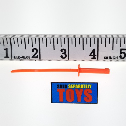 Vtg Tacky Stretchoid Warriors Spike SWORD katana Bandai orange weapon accessory - Picture 2 of 7
