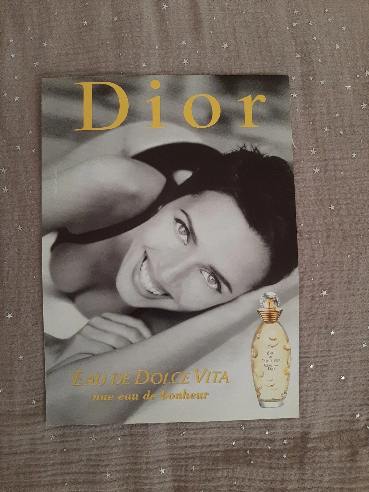 Publicité papier Parfum. Perfume Ad C. Dior Dolce Vita de 1998